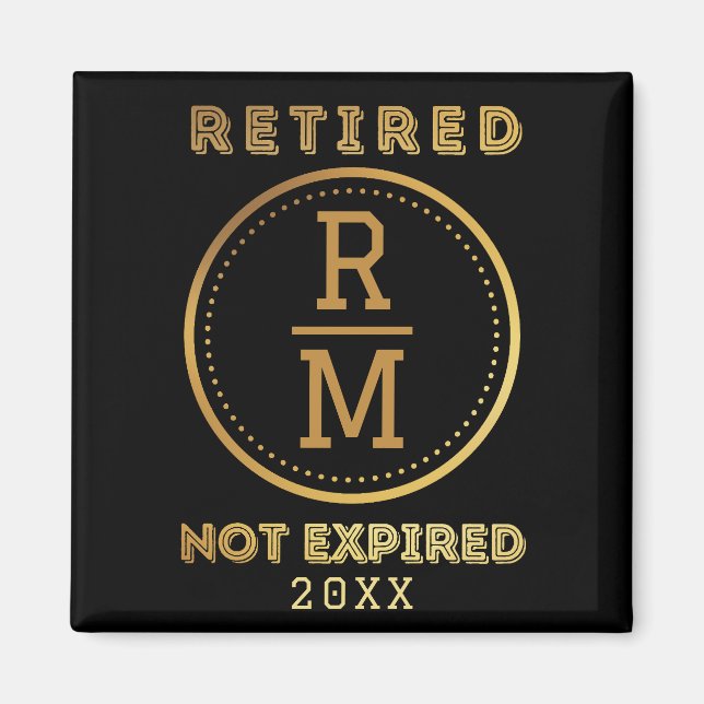 Personlig Monogram Pension-favoritgäster Magnet (Framsidan)