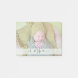 Personlig Monogram Photo Post it Notes Post-it Block