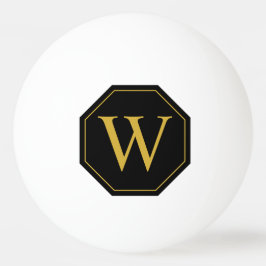 Personlig Monogram Ping Pong Boll Design
