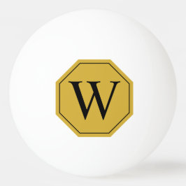 Personlig Monogram Ping Pong Boll Design