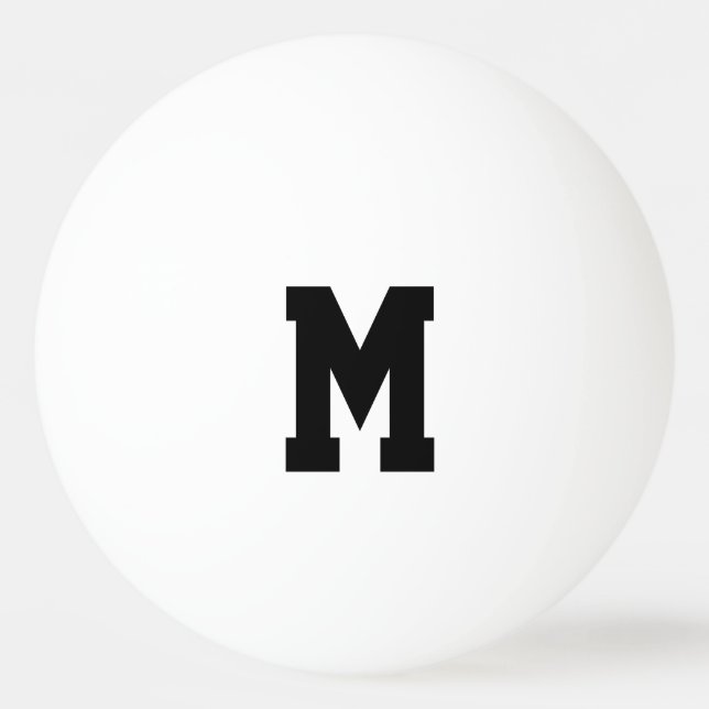 Personlig monogram ping pong bollar (Framsidan)