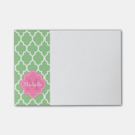 Personlig monogram post-it block