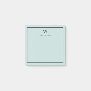 Personlig Monogram Post-it Notes Block