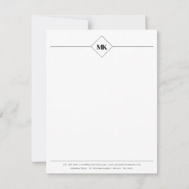 Personlig Monogram-Professionell Anteckningskort