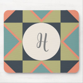 Personlig Monogram Quilt Block Musmatta