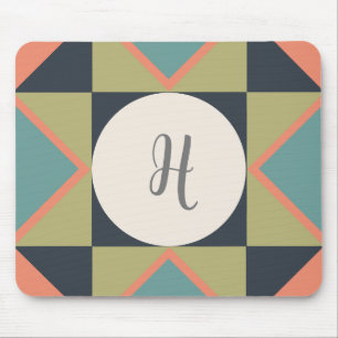 Personlig Monogram Quilt Block Musmatta