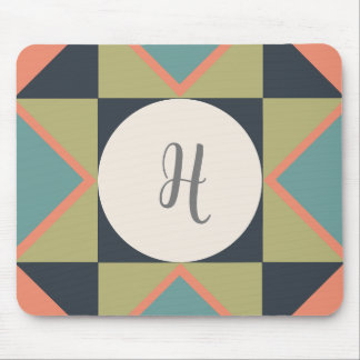 Personlig Monogram Quilt Block Musmatta