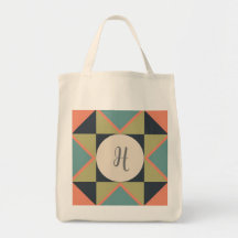 Personlig Monogram Quilt Block