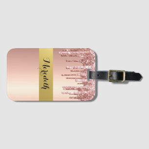 Personlig Monogram resggage Tag Bagagebricka