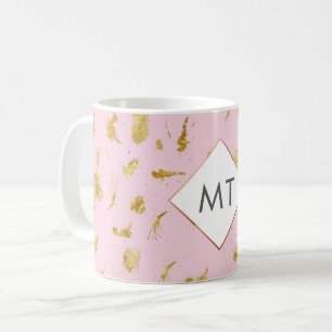 Personlig Monogram Ro Guld Mugg