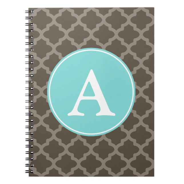 Personlig Monogram School Office Notebook Gift Anteckningsbok (Framsidan)