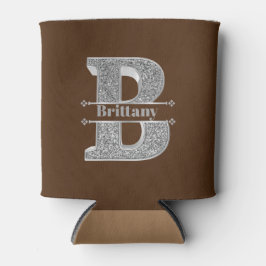 Personlig Monogram Silver - början B Ditt namn