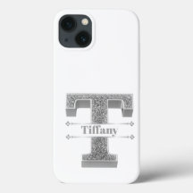 Personlig Monogram Silver - början till ditt namn