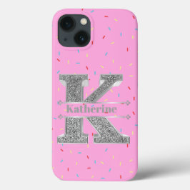 Personlig Monogram Silver - första k Ditt namn