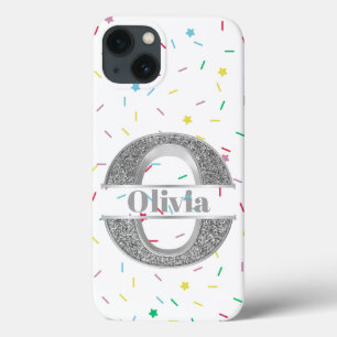 Personlig Monogram Silver Initial eller ditt namn