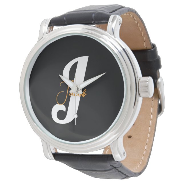 Personlig Monogram - Snyggt Anpassad design Armbandsur (Vinklad)