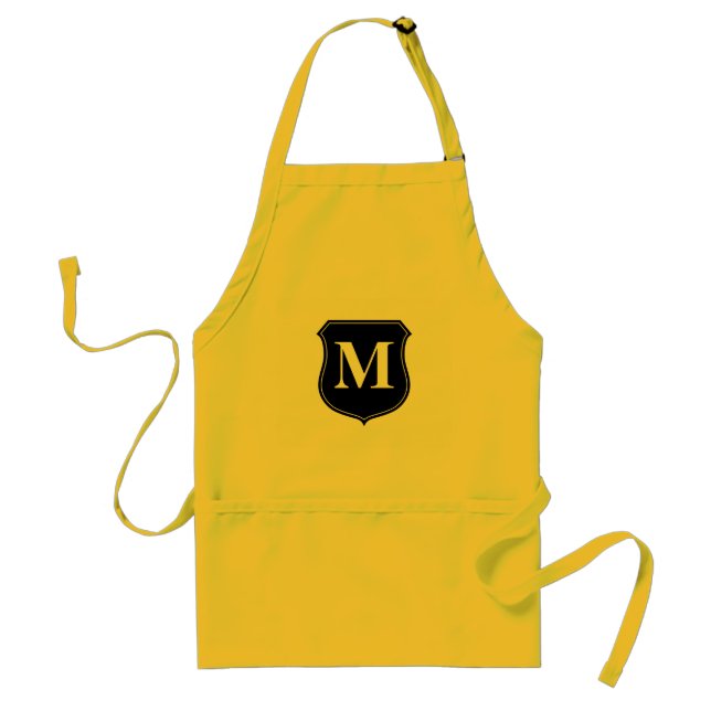 Personlig monogram standard BBQ- för manar Förkläde (Framsidan)