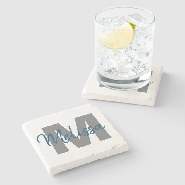 Personlig monogram stenunderlägg (Sidan)
