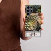 Personlig Monogram Succulent Garden Oceanside