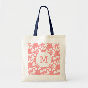 Personlig monogram till påse Korall och flotta Tygkasse