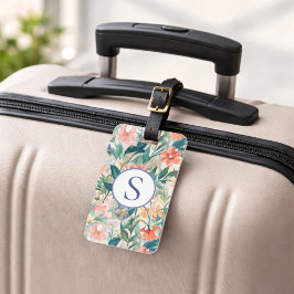 Personlig Monogram Tropisk Respresent </s>Personli Bagagebricka