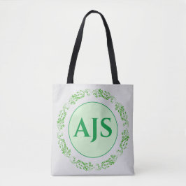 Personlig monogramdesign. tygkasse
