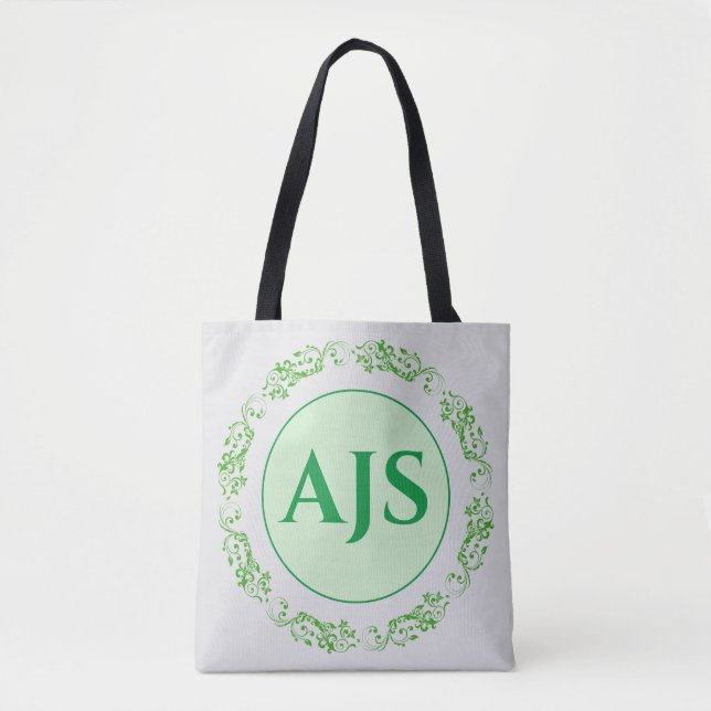 Personlig monogramdesign. tygkasse (Framsida)