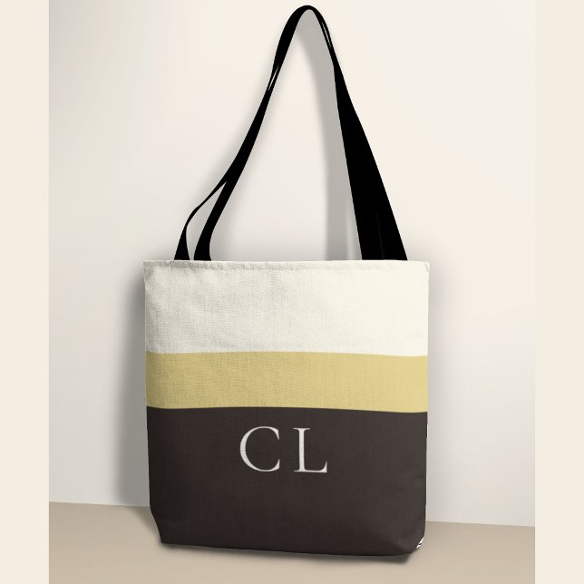 Personlig monogramkasse - Premiumrandig design Tygkasse (Skapare uppladdad)