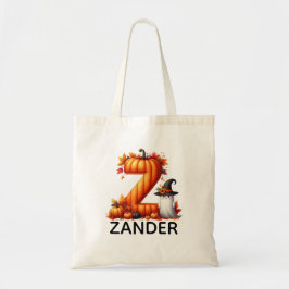 Personlig Monogrammed Halloween Tote Bag Tygkasse