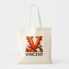 Personlig Monogrammed Halloween Tote Bag Tygkasse