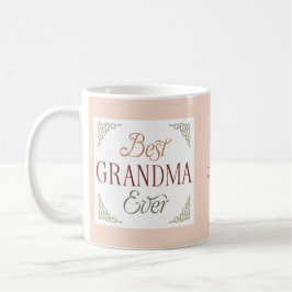 Personlig monogramnamn Bästa mormor någonsin Kaffemugg