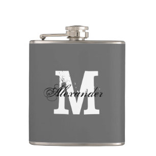 Personlig monogramnamn liten drickflaska fickplunta
