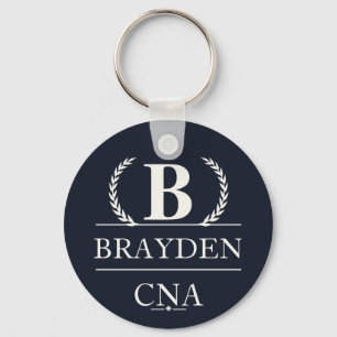 Personlig monogrampresent för CNA Nyckelring