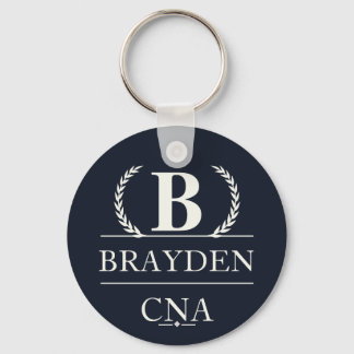 Personlig monogrampresent för CNA Nyckelring