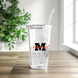 Personlig monogramtext take away mugg