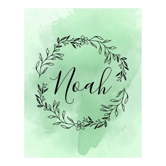 Personlig monogramväggdekor poster (Personalized Monogram Wall Decor)