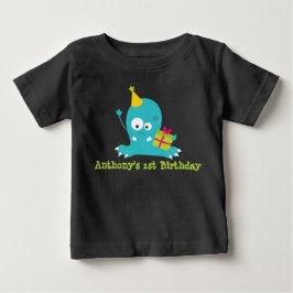 Personlig Monster First Birthday T Shirt