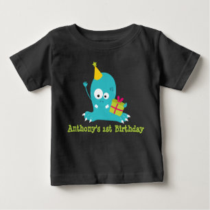 Personlig Monster First Birthday T Shirt