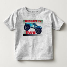 Personlig Monster Lastbil födelsedag T-shirt