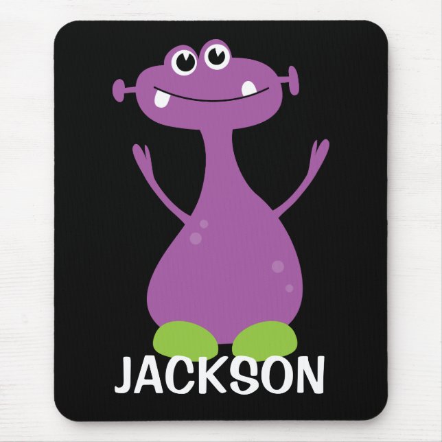 Personlig Monster Mousepad för barn Musmatta (Framsidan)