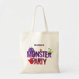 Personlig Monster Party Bus eller godis Tygkasse