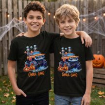 Personlig Monster Truck Halloween Pojkar Team
