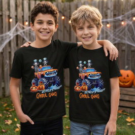 Personlig Monster Truck Halloween Pojkar Team T Shirt