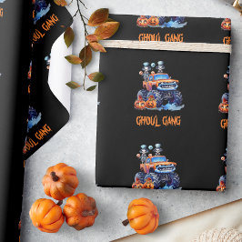 Personlig Monster Truck Halloween-presentförpackni Presentpapper