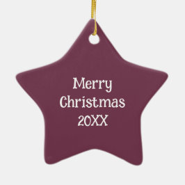 Personlig mönstrad julgransprydnad keramik