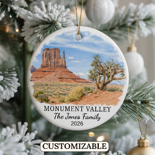 Personlig Monument Valley Navajo Tribal Park Julgransprydnad Keramik