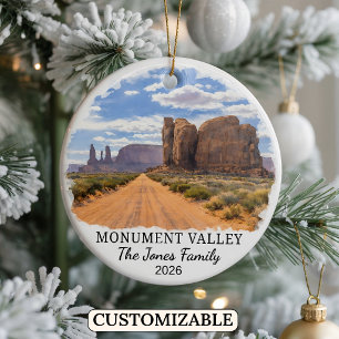 Personlig Monument Valley Navajo Tribal Park Julgransprydnad Keramik