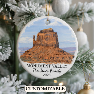 Personlig Monument Valley Navajo Tribal Park Julgransprydnad Keramik