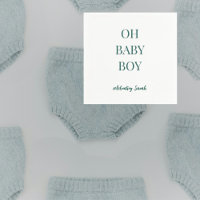 Personlig Moody Blågrön Baby Boy Shower