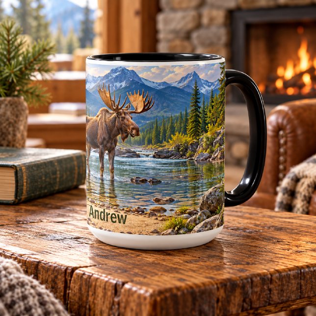 Personlig Moose Mountain River Mugg (Skapare uppladdad)